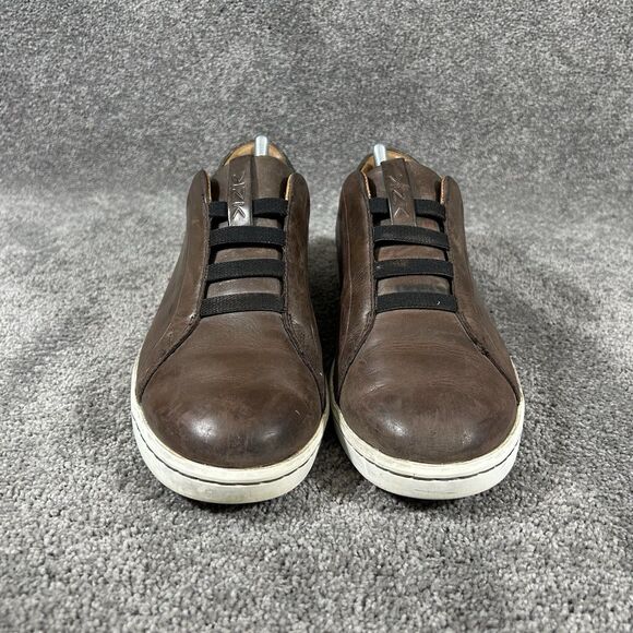 Kizik New York Mens Size 10 Brown Leather Comfort Slip On Low Shoes Used main image 7